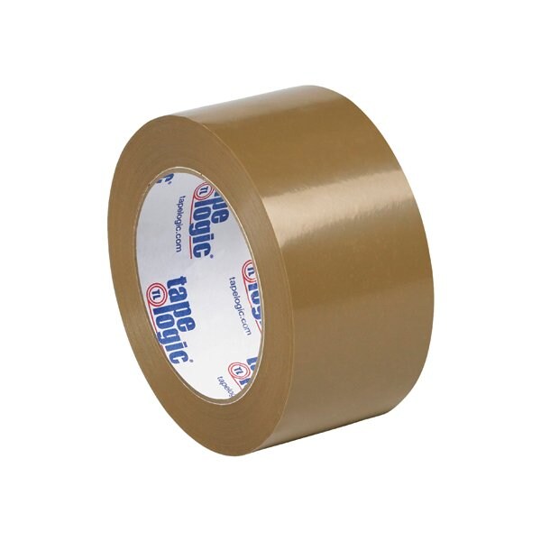 Tape Logic 2'' x 110 yds. Tan Tape Logic #50 Natural Rubber Tape, 6PK T90250T6PK - main